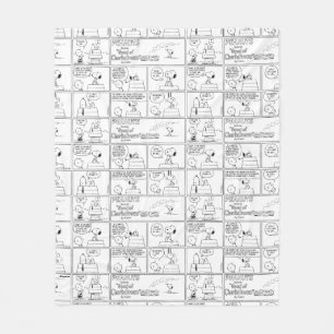 Snoopy & Charlie Brown   English Muffin Fleece Blanket
