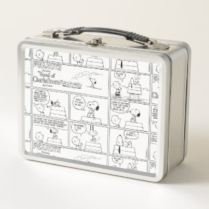 Snoopy & Charlie Brown English Muffin Metal Lunch Box