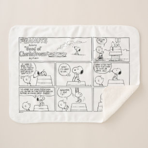 Snoopy & Charlie Brown   English Muffin Sherpa Blanket
