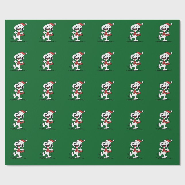 Snoopy Christmas  Wrapping Paper (Flat)