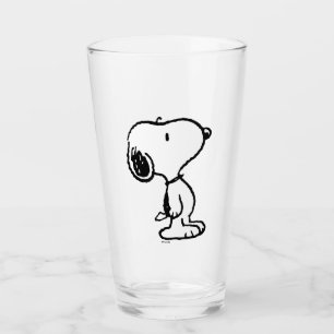 Snoopy Classic Comics Glass