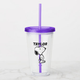 Snoopy Classic Comics Pattern Acrylic Tumbler