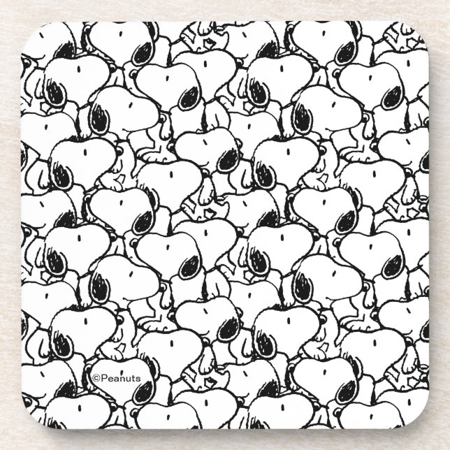 Snoopy Classic Comics Pattern Coaster (Front)