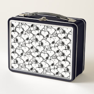 Snoopy Classic Comics Pattern Metal Lunch Box