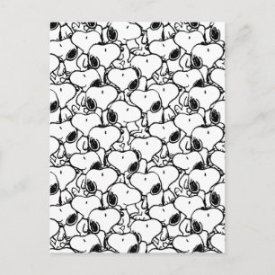 Snoopy Classic Comics Pattern Postcard