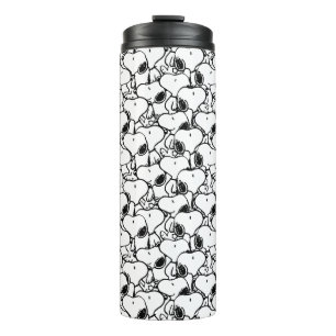 Snoopy Classic Comics Pattern Thermal Tumbler