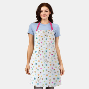 Snoopy Colourful Hearts Pattern Apron