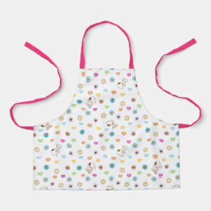 Snoopy Colourful Hearts Pattern Apron