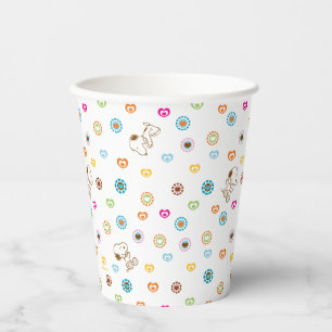 Snoopy Colourful Hearts Pattern Paper Cups