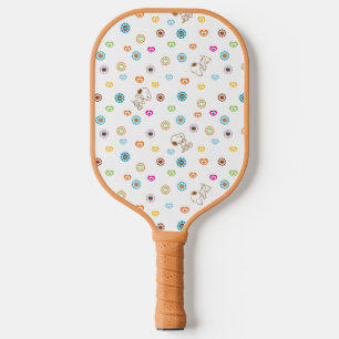 Snoopy Colourful Hearts Pattern Pickleball Paddle