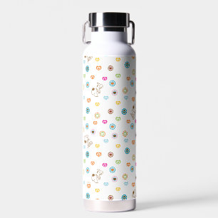 Snoopy Colourful Hearts Pattern Water Bottle
