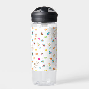 Snoopy Colourful Hearts Pattern Water Bottle