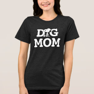 Snoopy Dog Mum T-Shirt Tri-Blend Shirt