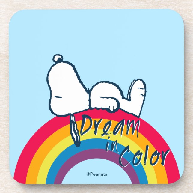 Snoopy | Dream in Color Rainbow Coaster (Front)