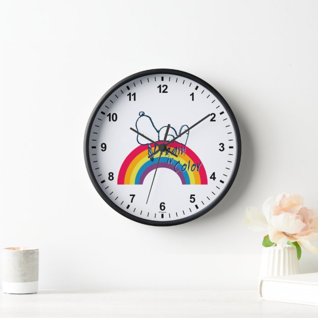 Snoopy | Dream in Colour Rainbow Clock (Home)