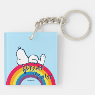 Snoopy Dream in Colour Rainbow Key Ring