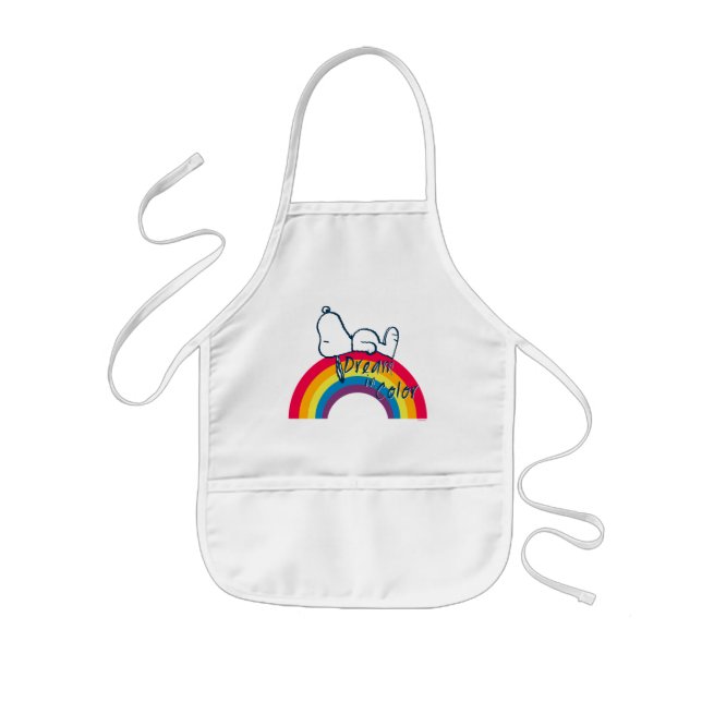Snoopy | Dream in Colour Rainbow Kids Apron (Front)