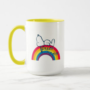 Snoopy   Dream in Colour Rainbow Mug