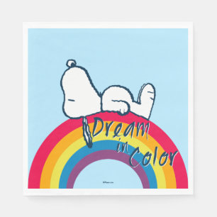 Snoopy   Dream in Colour Rainbow Napkin