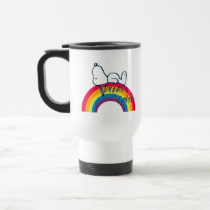 Snoopy Dream in Colour Rainbow Travel Mug