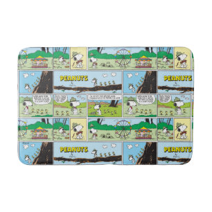 Snoopy & Friends   Go Camping Bath Mat