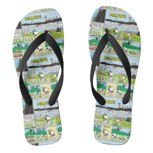 Snoopy & Friends   Go Camping Flip Flops
