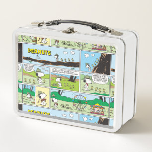 Snoopy & Friends   Go Camping Metal Lunch Box