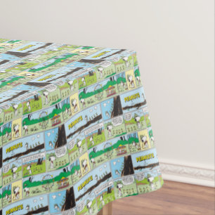 Snoopy & Friends   Go Camping Tablecloth