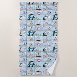 Snoopy & Friends   Go Hiking Beach Towel