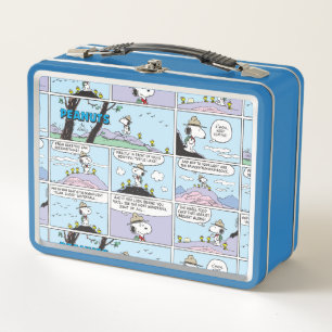 Snoopy & Friends   Go Hiking Metal Lunch Box