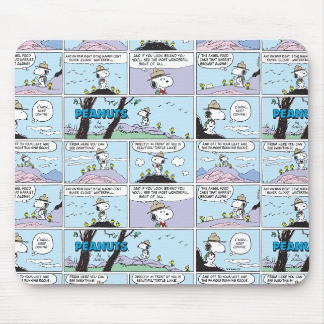 Snoopy & Friends | Go Hiking Mouse Mat (Front)