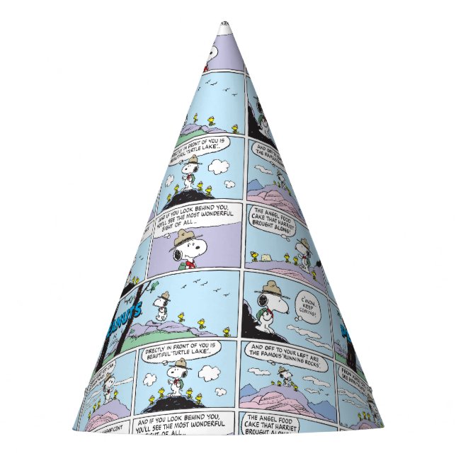 Snoopy & Friends | Go Hiking Party Hat (Front)
