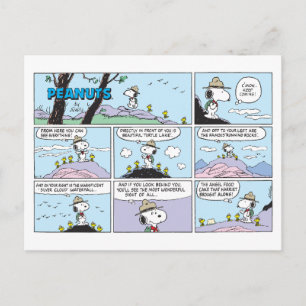 Snoopy & Friends   Go Hiking Postcard