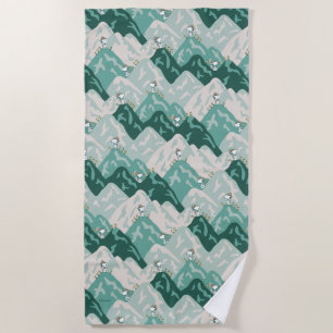 Snoopy Great Outdoors Pattern Beach Towel