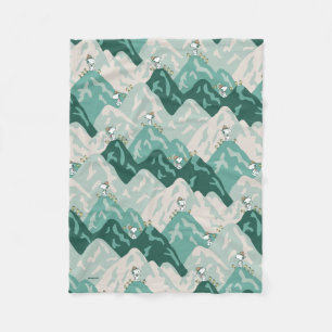 Snoopy Great Outdoors Pattern Fleece Blanket