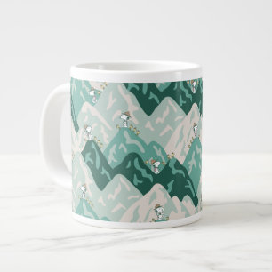 Snoopy Great Outdoors Pattern Large Coffee Mug