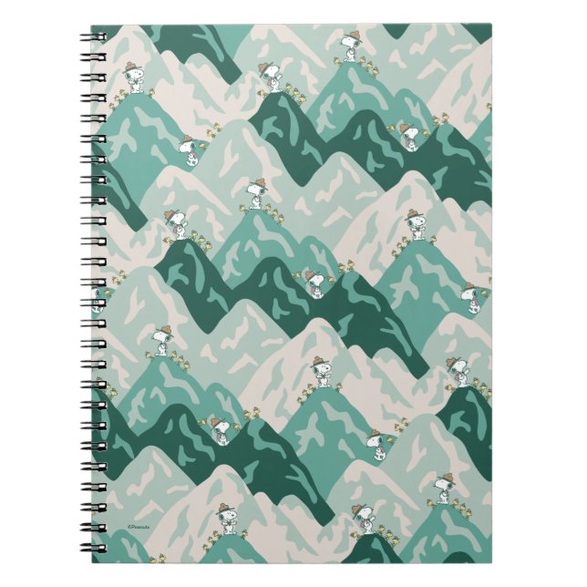 Snoopy Great Outdoors Pattern Notebook (Front)