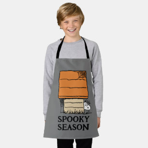 Snoopy Halloween Spider Web Doghouse Apron