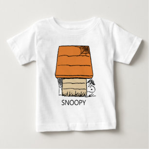Snoopy Halloween Spider Web Doghouse Baby T-Shirt