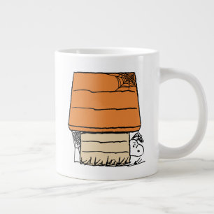 Snoopy Halloween Spider Web Doghouse Large Coffee Mug
