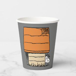 Snoopy Halloween Spider Web Doghouse Paper Cups