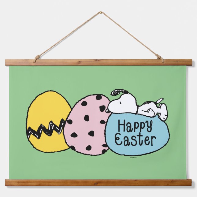 Snoopy - Happy Easter Hanging Tapestry (Front)