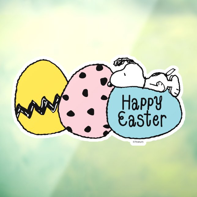 Snoopy - Happy Easter Window Cling (Sheet 3)