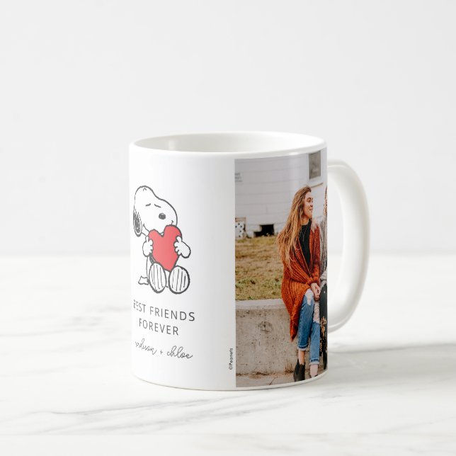 Snoopy Heart | Best Friends - Photo Coffee Mug (Front Right)