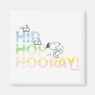 Snoopy Hip Hop Hooray Easter Magnet