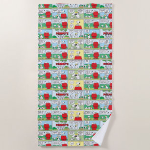 Snoopy & His Brothers Andy & Olaf Beach Towel