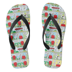Snoopy & His Brothers Andy & Olaf Flip Flops