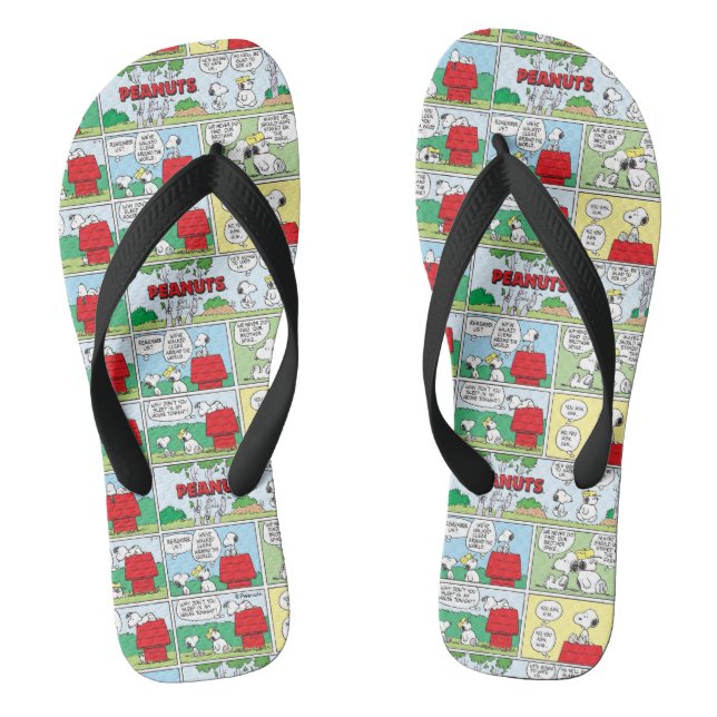 Snoopy & His Brothers Andy & Olaf Flip Flops (Footbed)