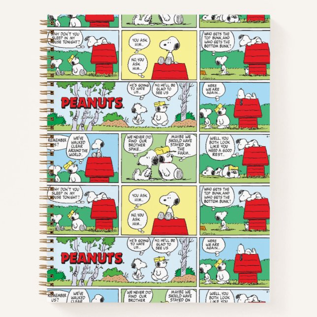 Snoopy & His Brothers Andy & Olaf Notebook (Front)