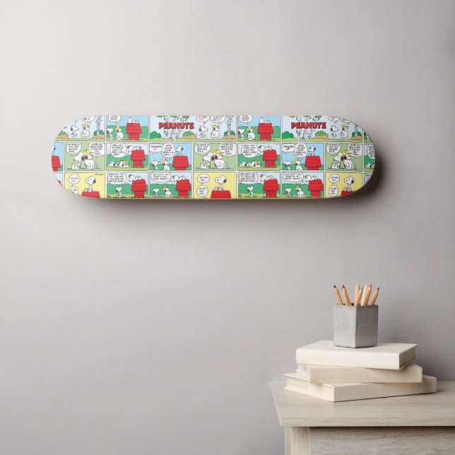 Snoopy & His Brothers Andy & Olaf Skateboard (Wall Art (Horz))